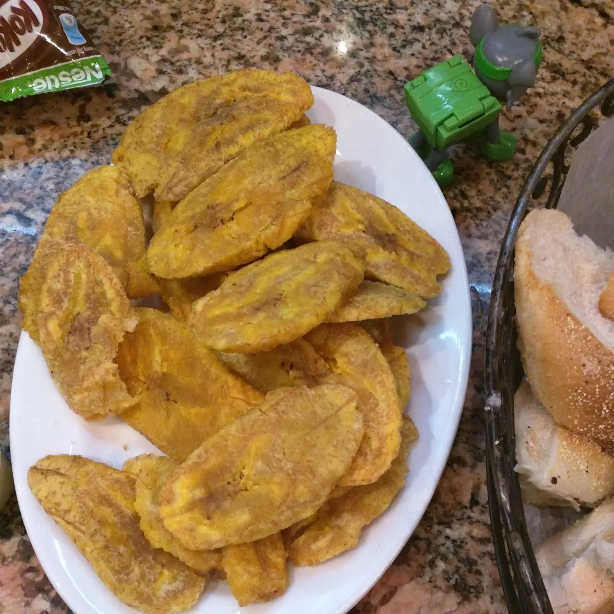Fried Green Plantains Tostones