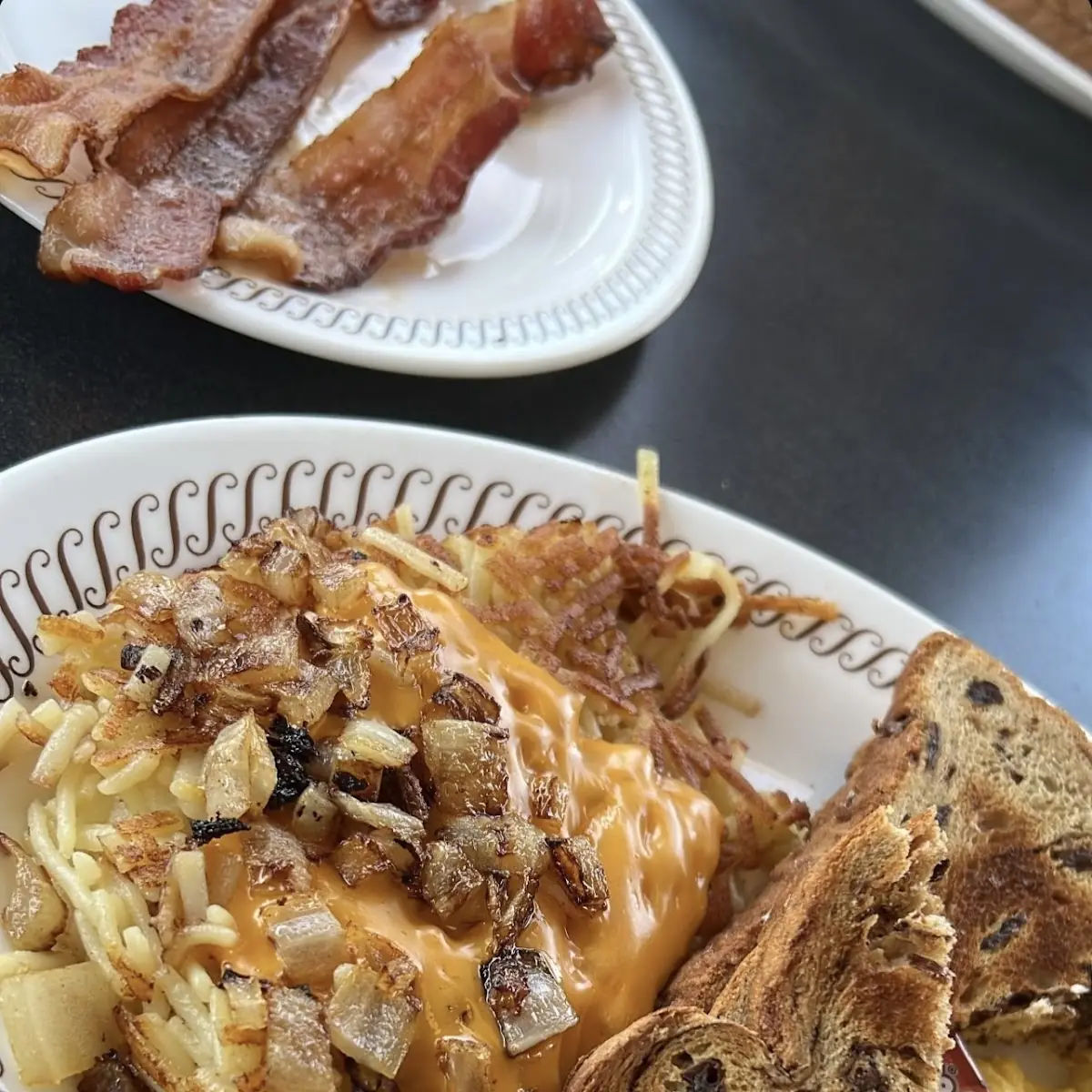 Cheese N' Eggs with Raisin Toast