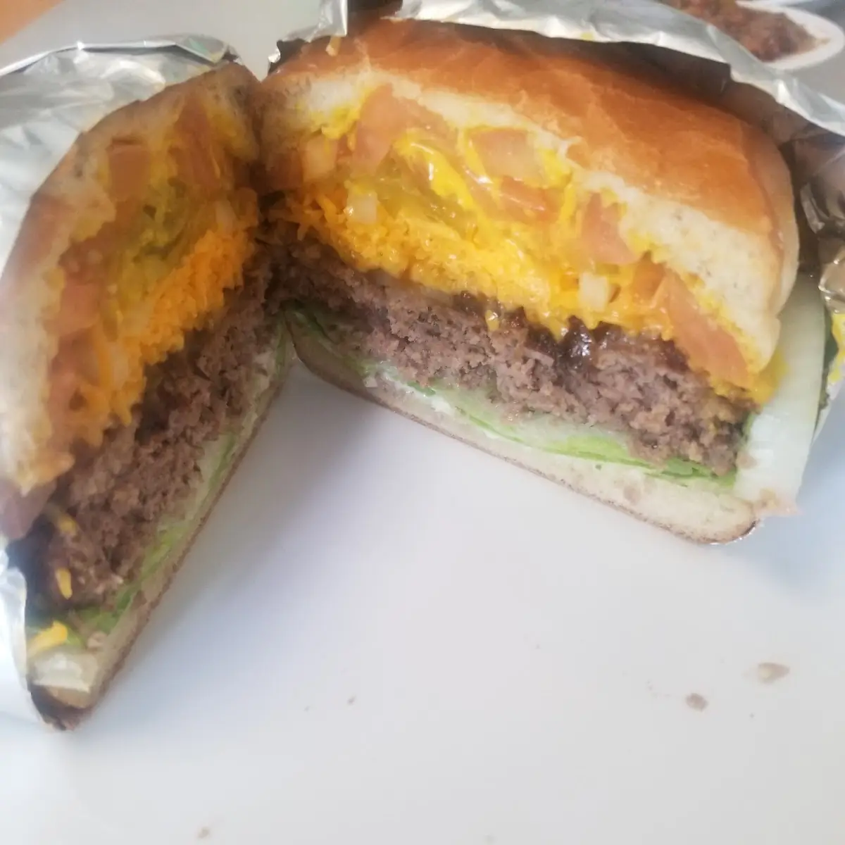 Hamburger w Grated Cheddar Cheese