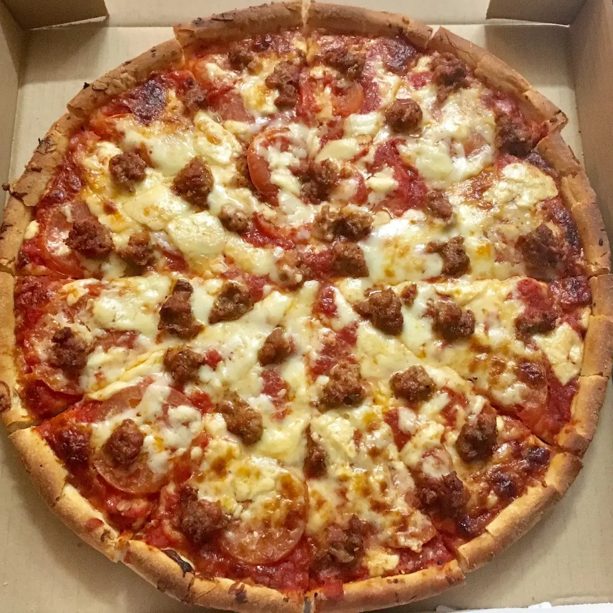 1 2 Cheese 1 2 Sausage Pizza