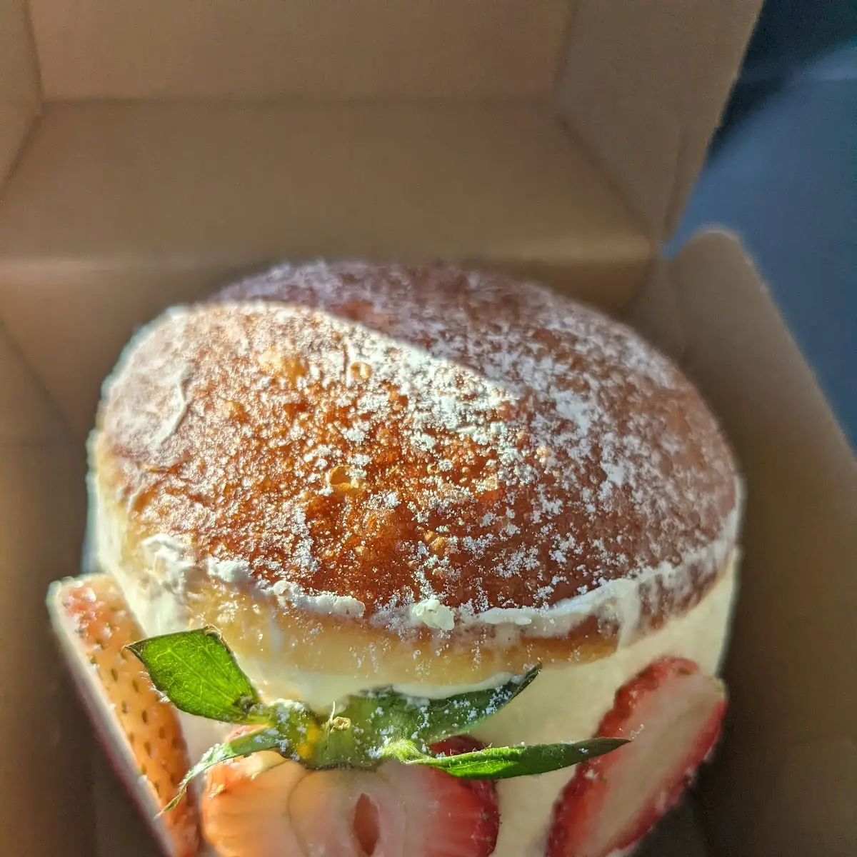 Strawberry Cream Donut