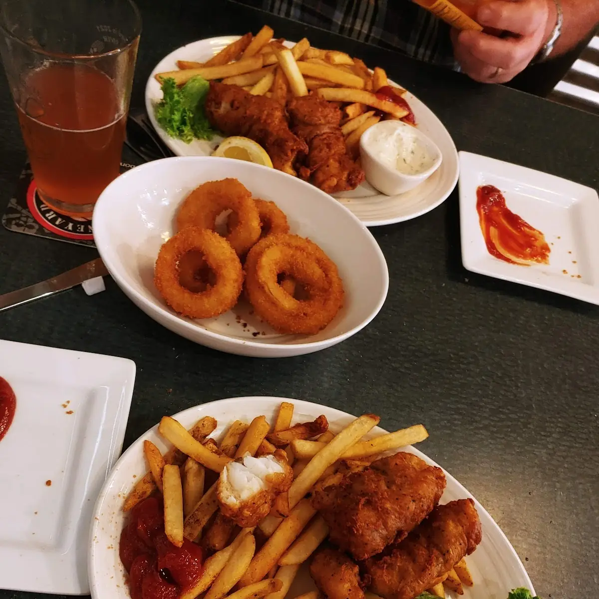 Fish and Chips and Onion Rings