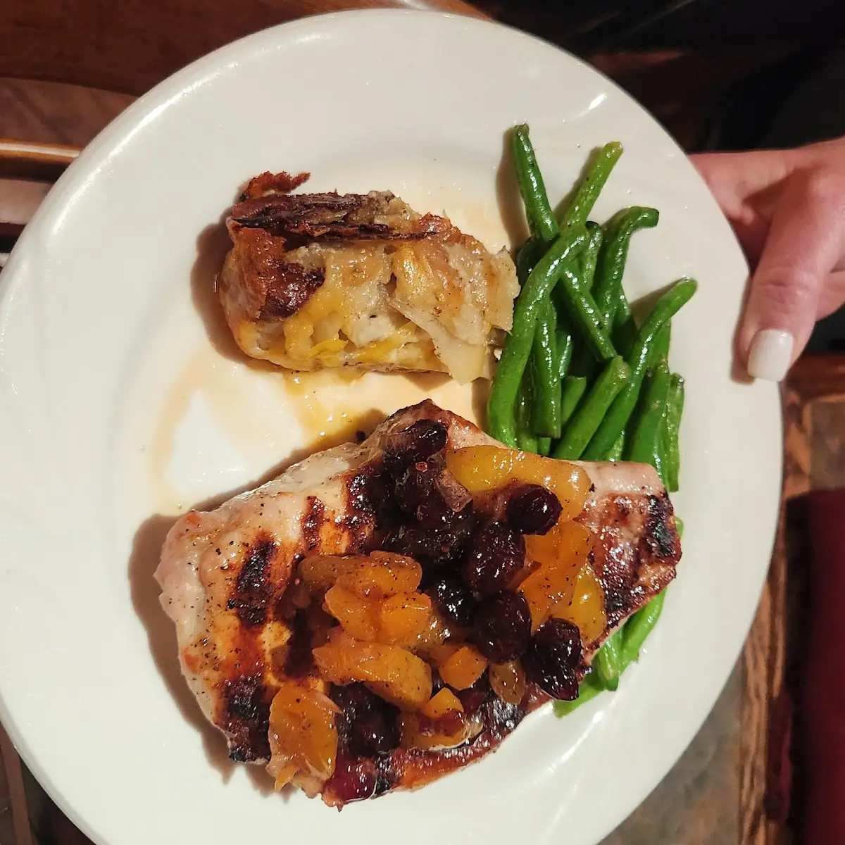 Apple Cranberry Pork Chop