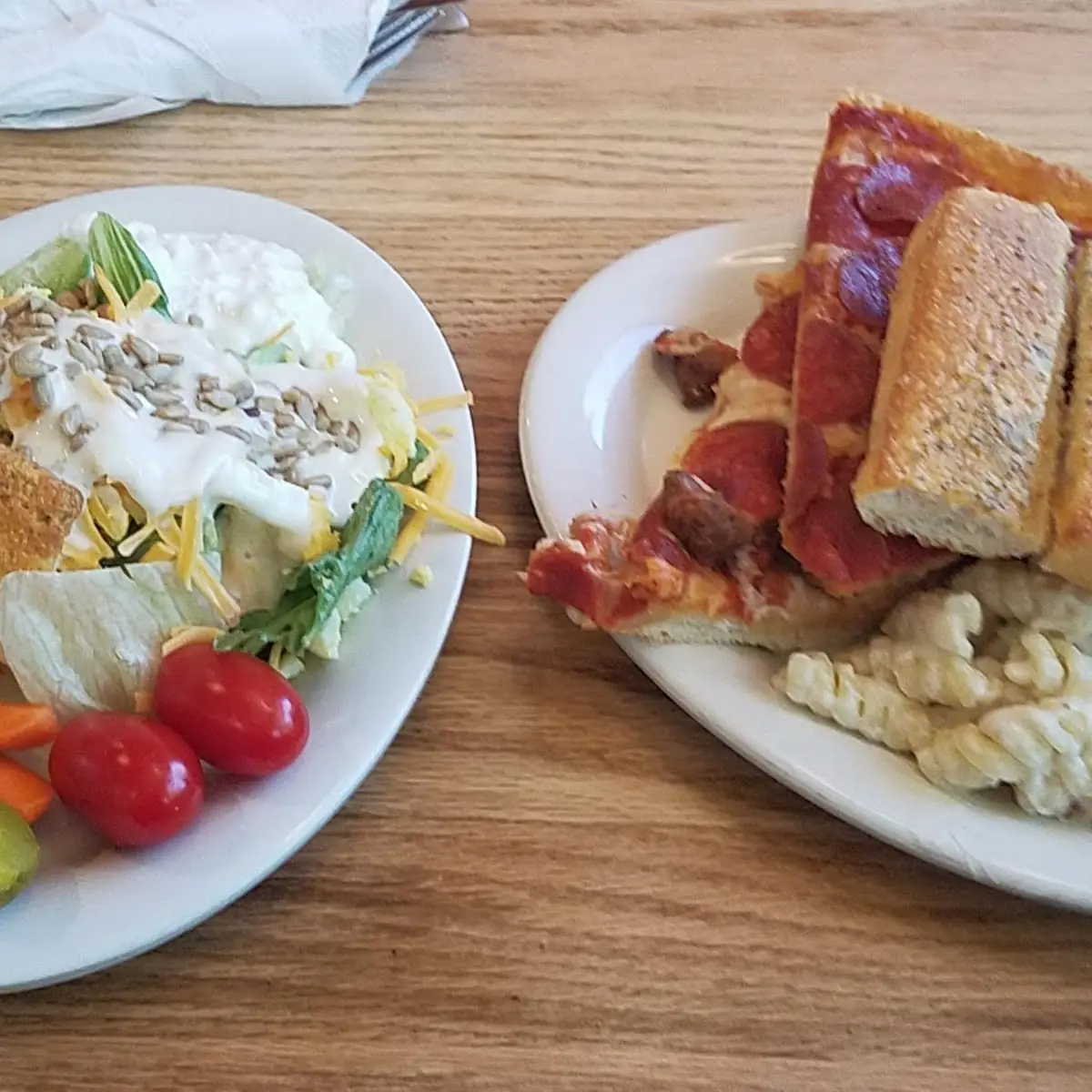 Salad Bar and Pizza Bar