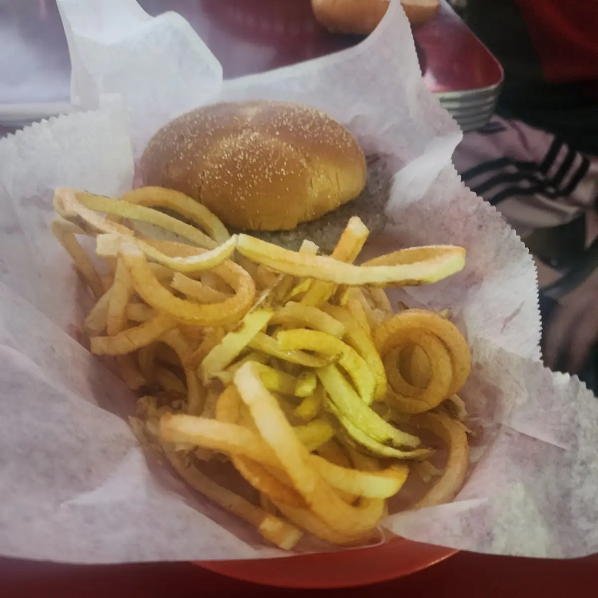 Burger and Fries
