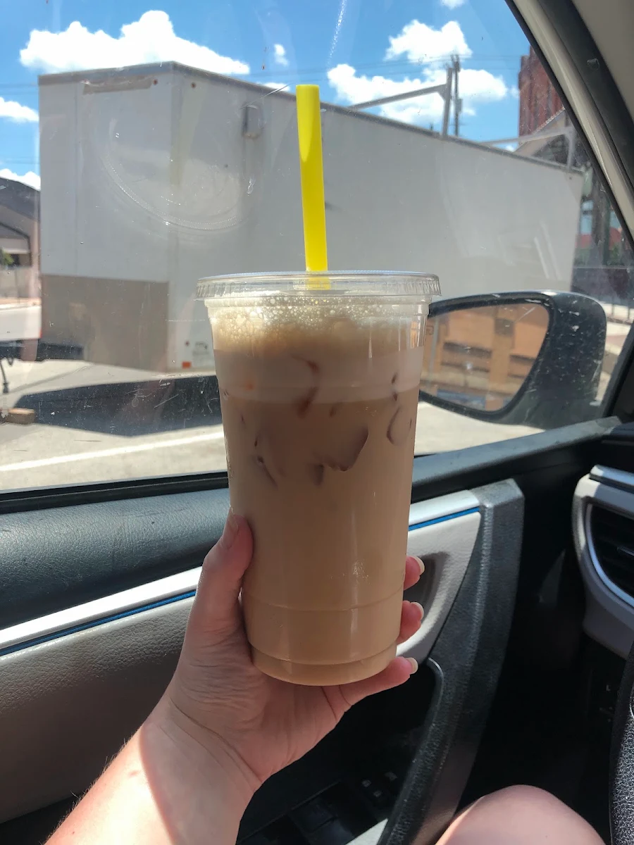Iced Latte with Coconut Syrup