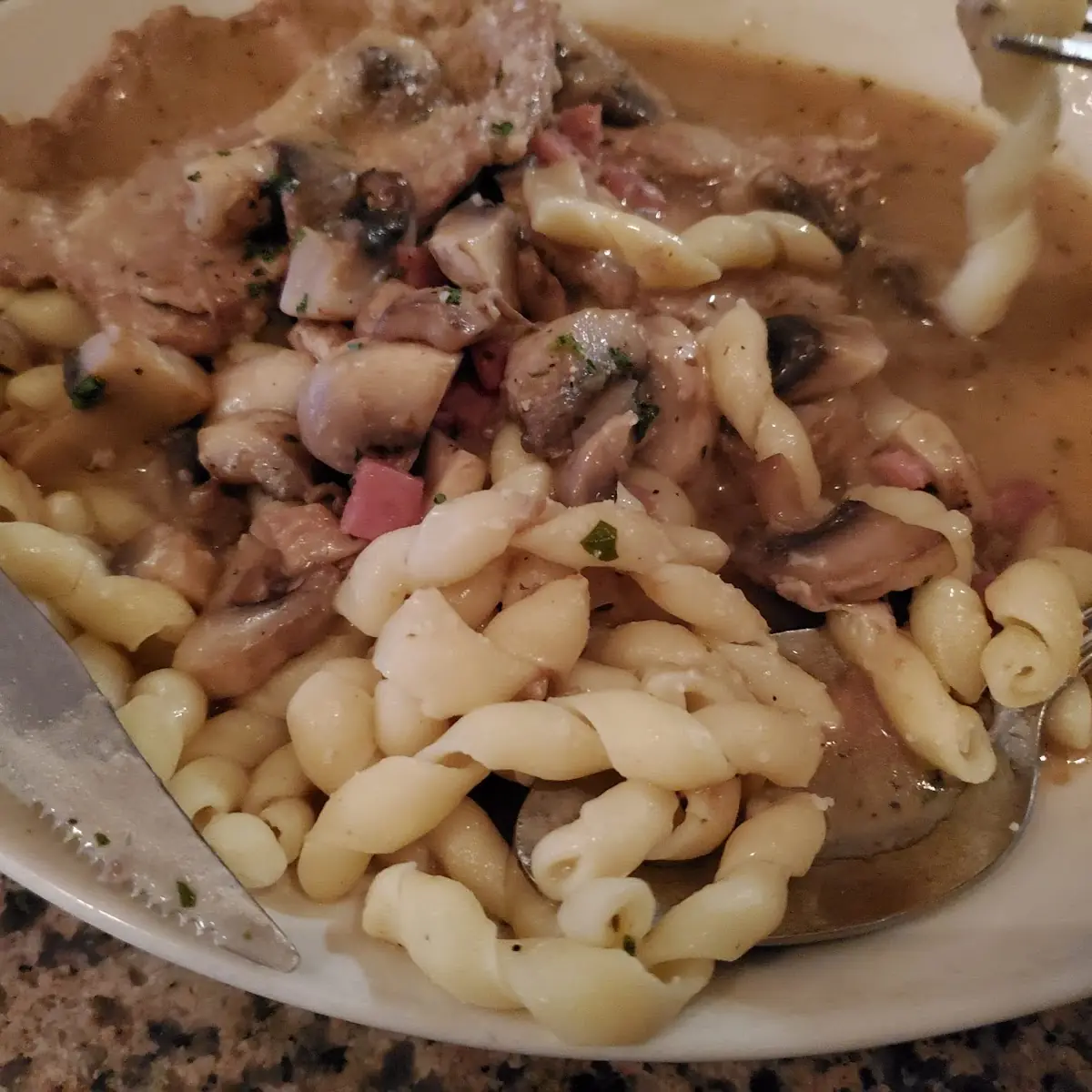 Veal Marsala Scratch Made Pasta