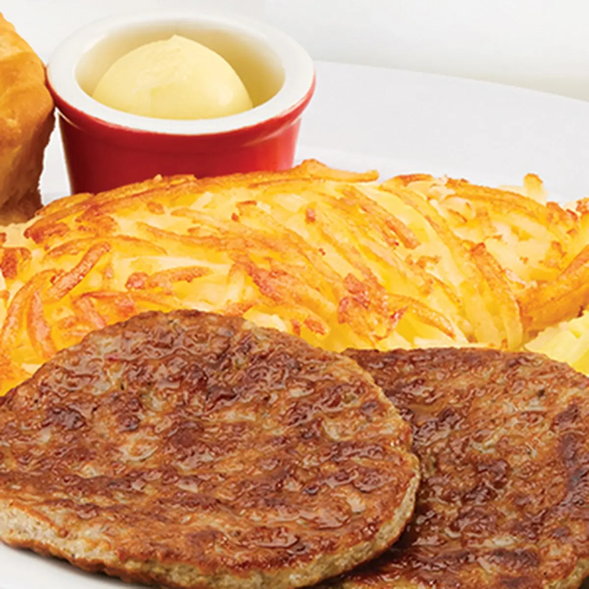 Bacon & Tillamook Potato Cakes & Eggs