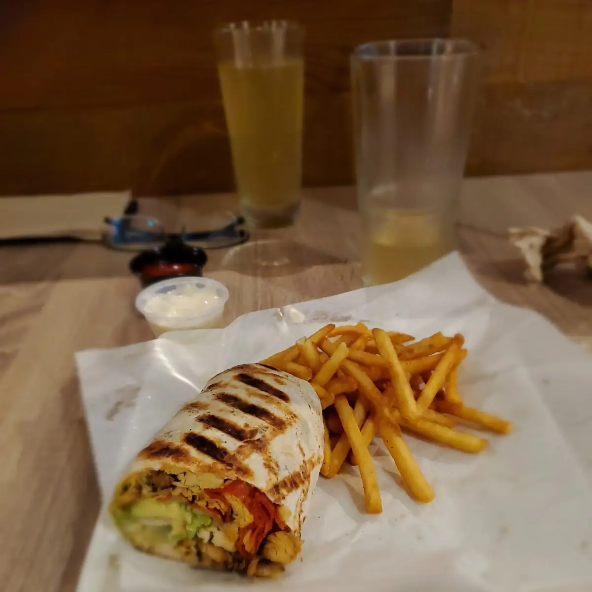 Spicy Chicken Wrap with Pepperoni Added