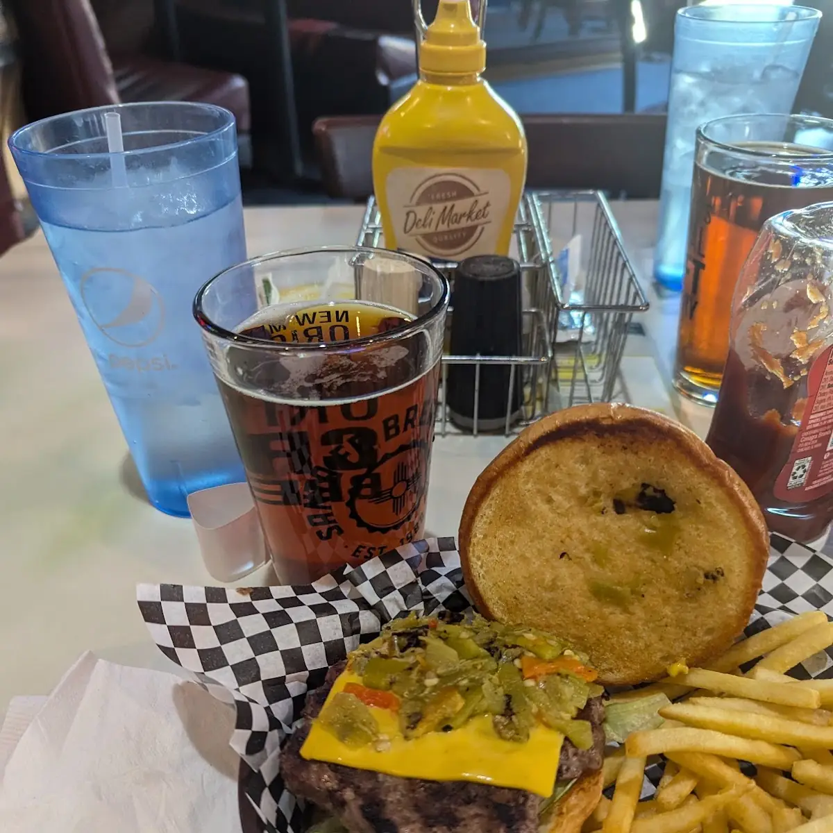 Green Chile Cheeseburger