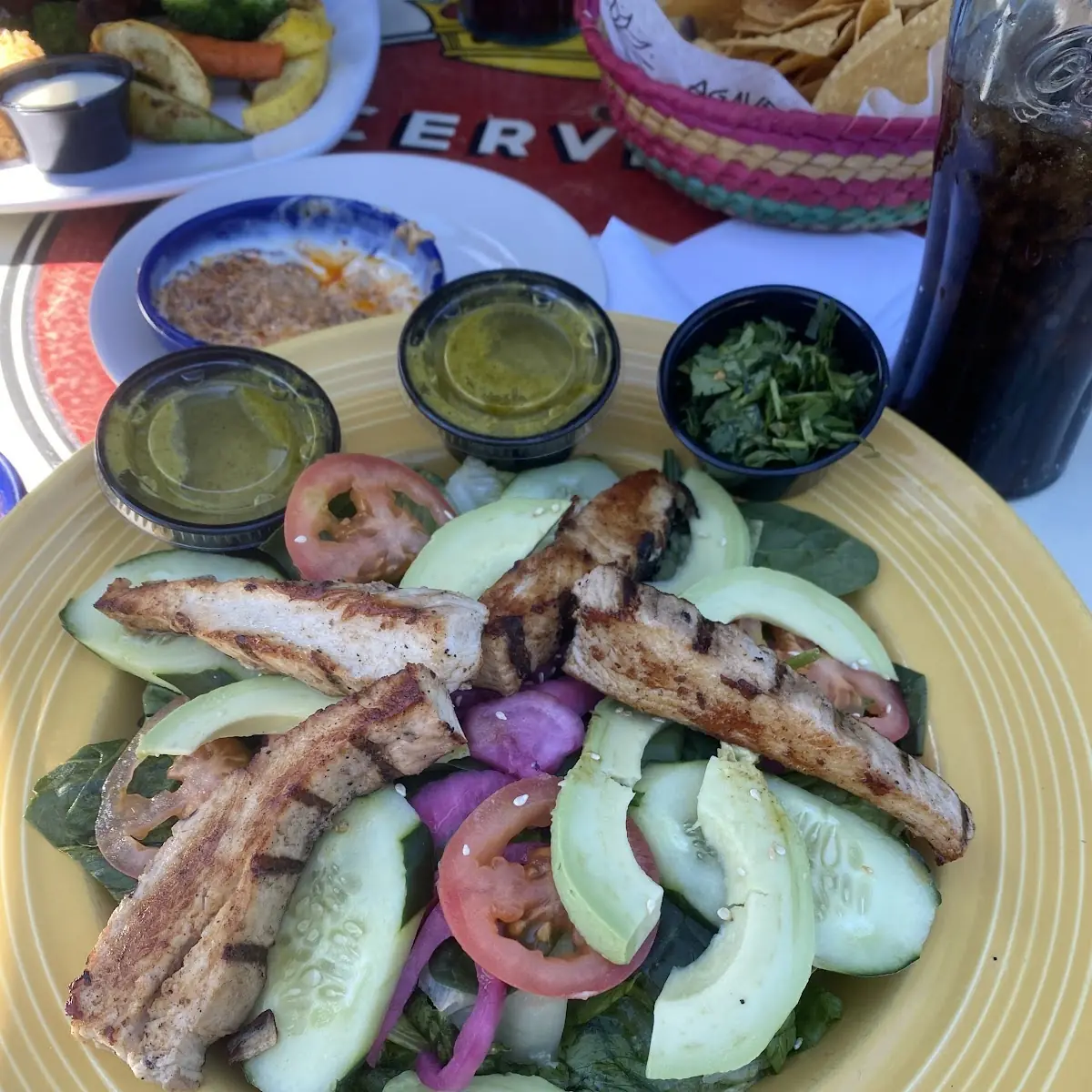 Avacado Salad with Grilled Chicken