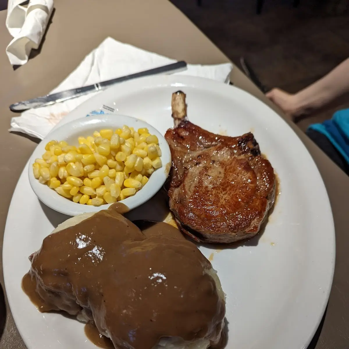 Pork Chop with Mash Potatoes and Gravy