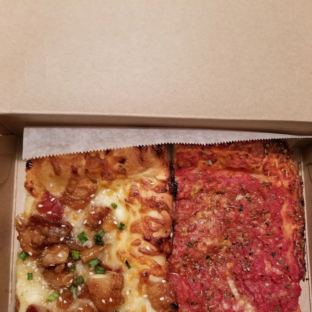 Honey Garlic Chicken Left Old Fashioned Right