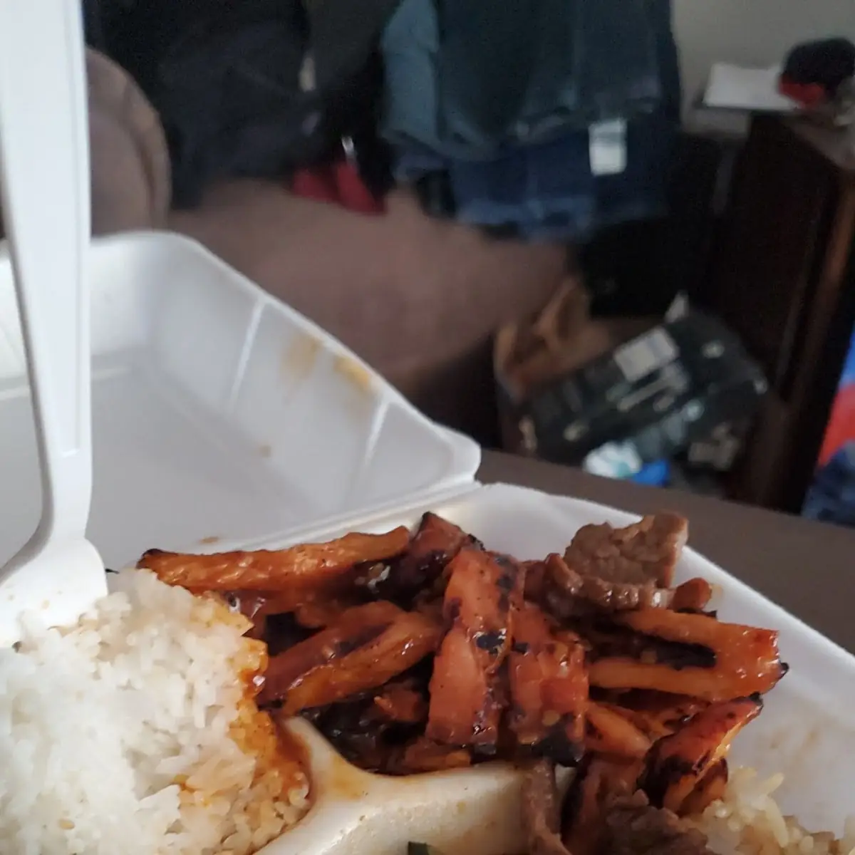 Chicken Teriyaki and Broccoli Beef