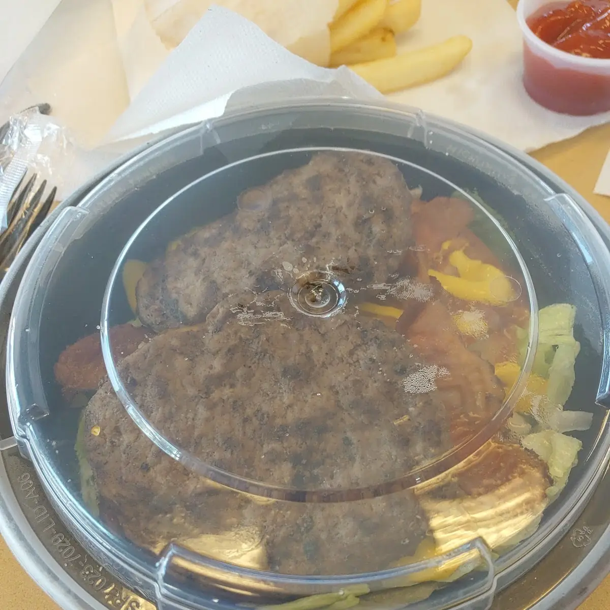 Double Hamburger with Bacon