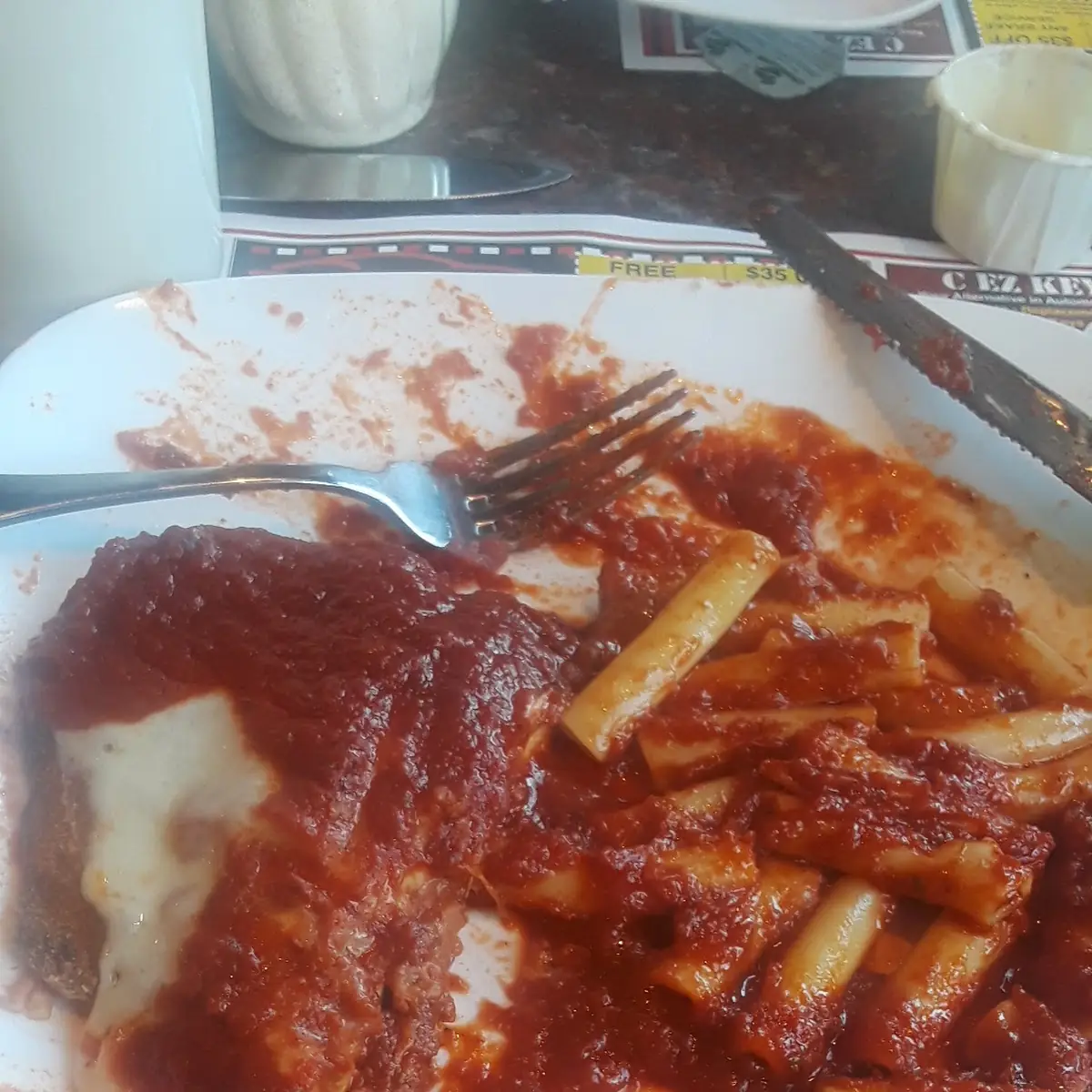 Chicken Parmesan with Ziti