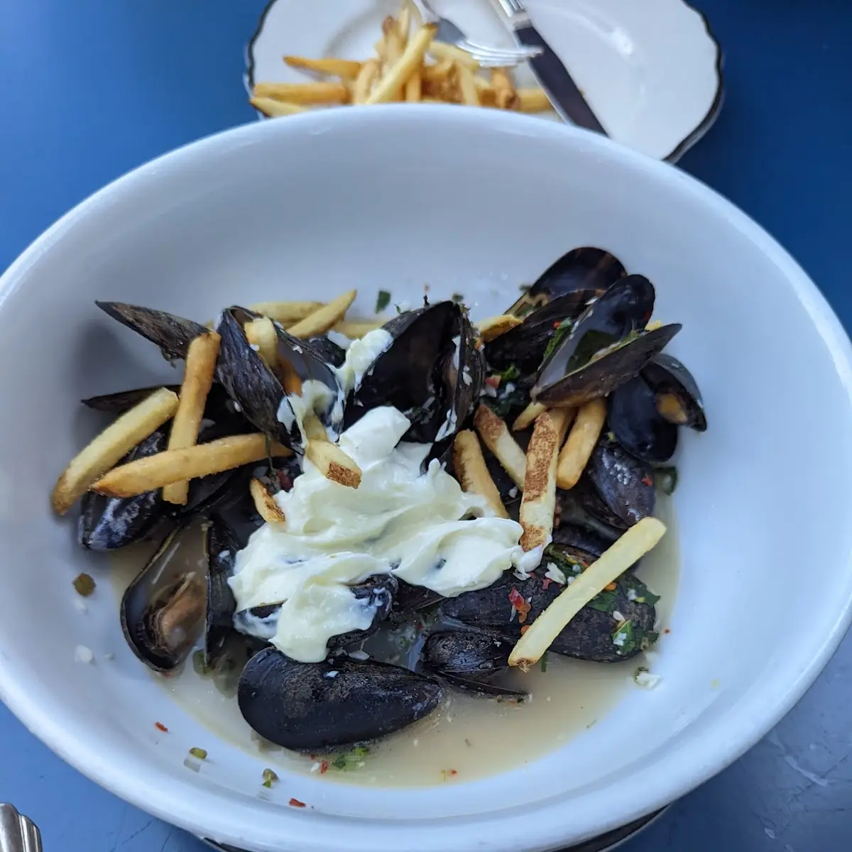 Steamed Mussels