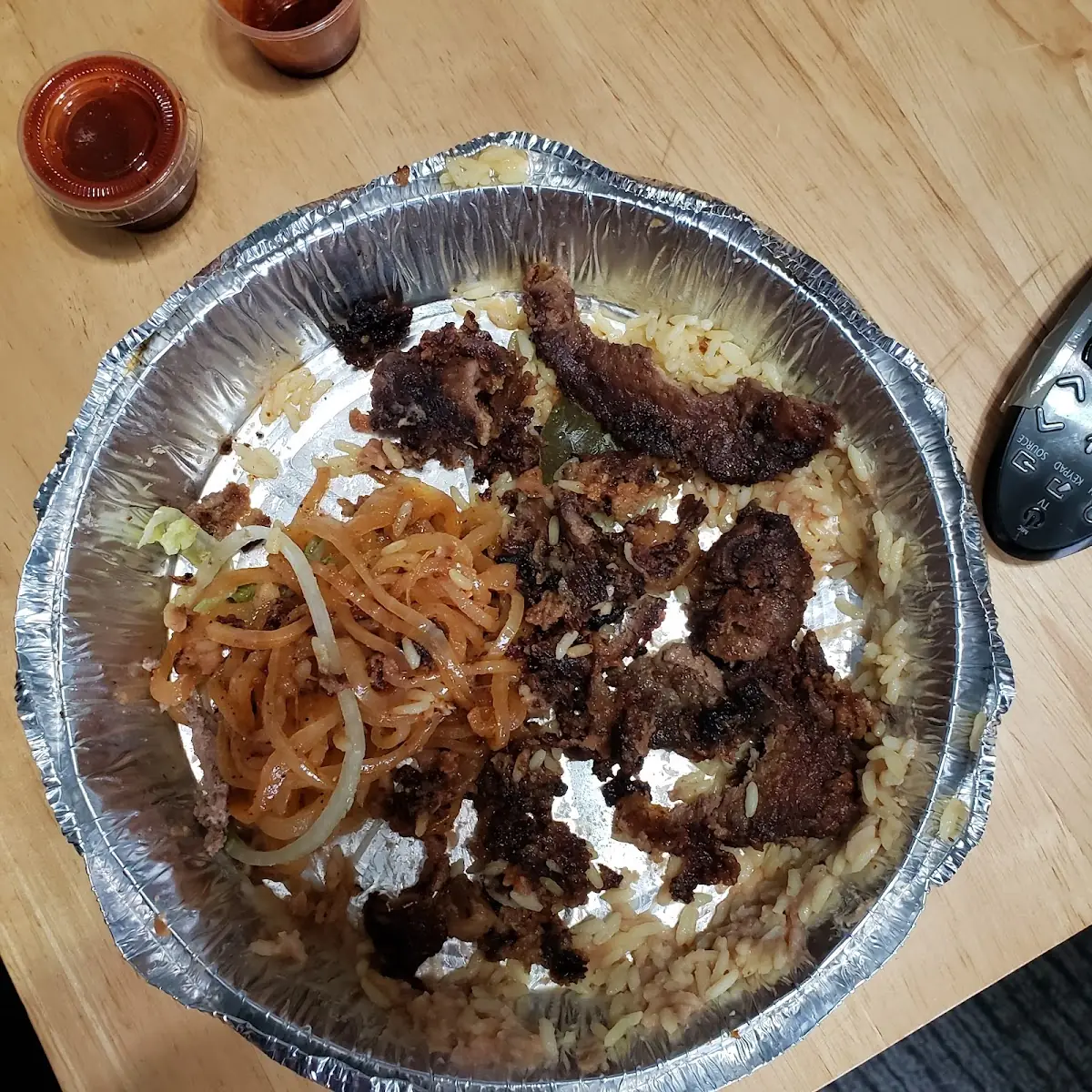 Higado Encebollado Viejo Quemado Incomible