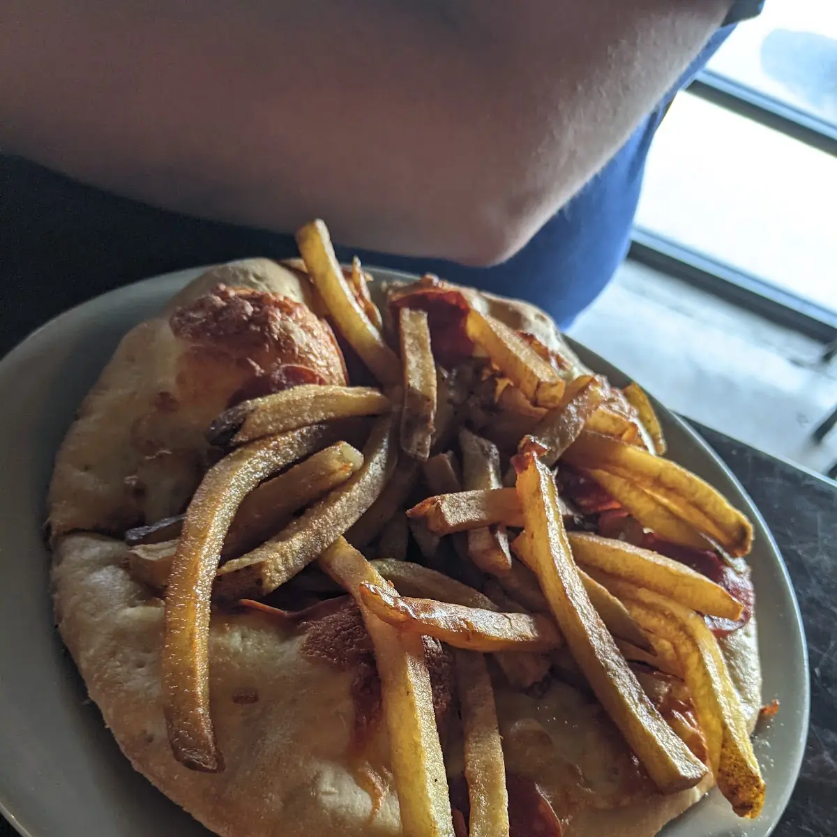 Pepperoni Pizza with Fries