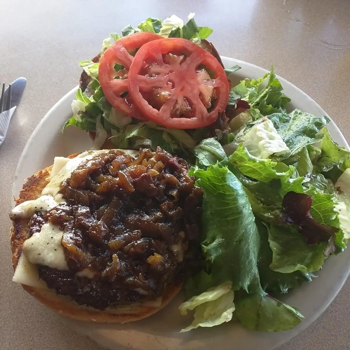 Cotati-Jam Burger with Green Salad