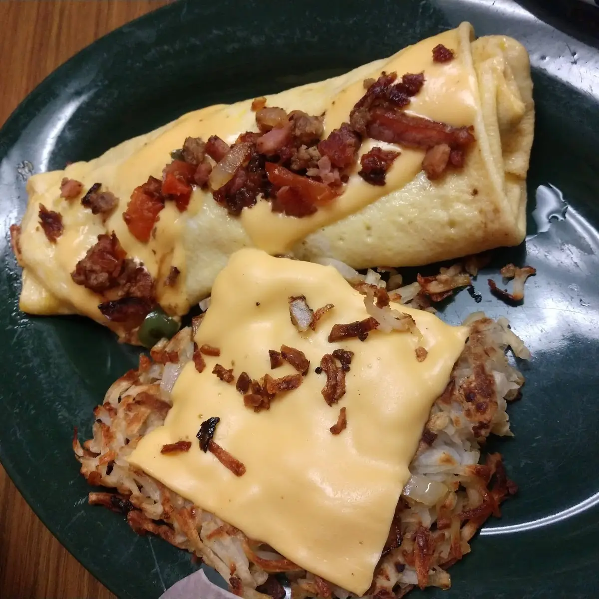 Stuffed Omelette Hash Browns