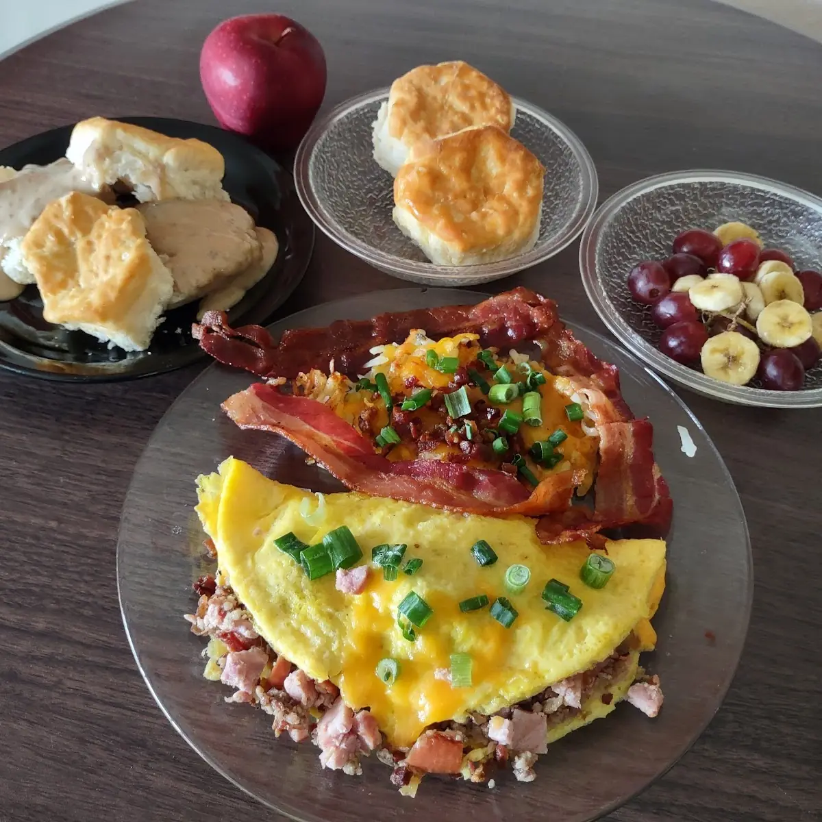 Three Meat & Cheese Omelet