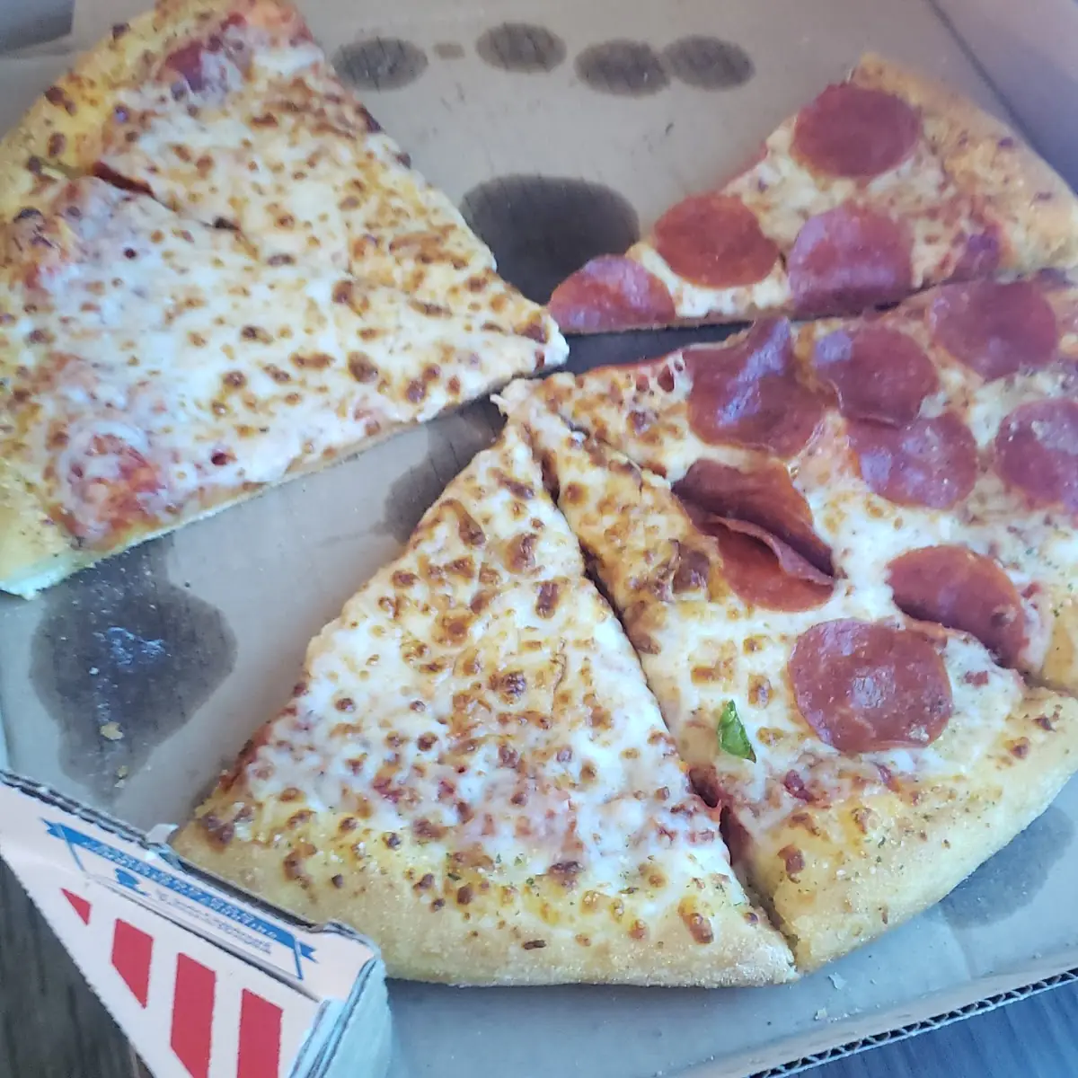Pepperoni Pizza and Cheese Pizza