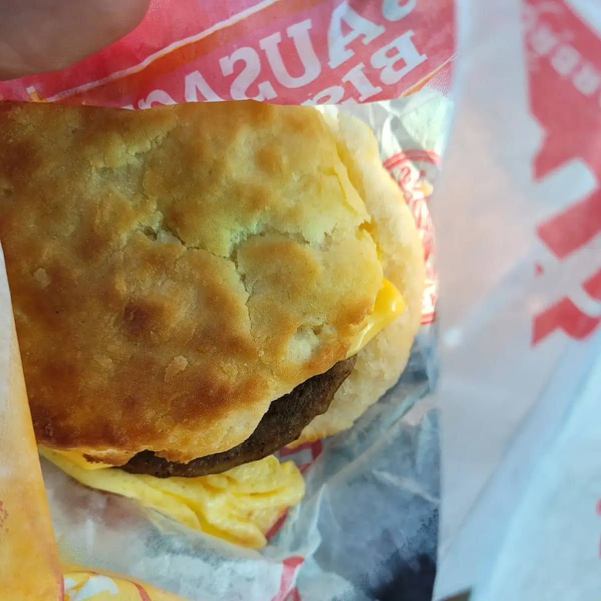 Sausage Egg and Cheese Biscuit