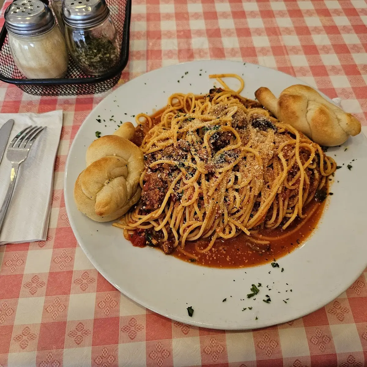 Spaghetti w Meat Sauce