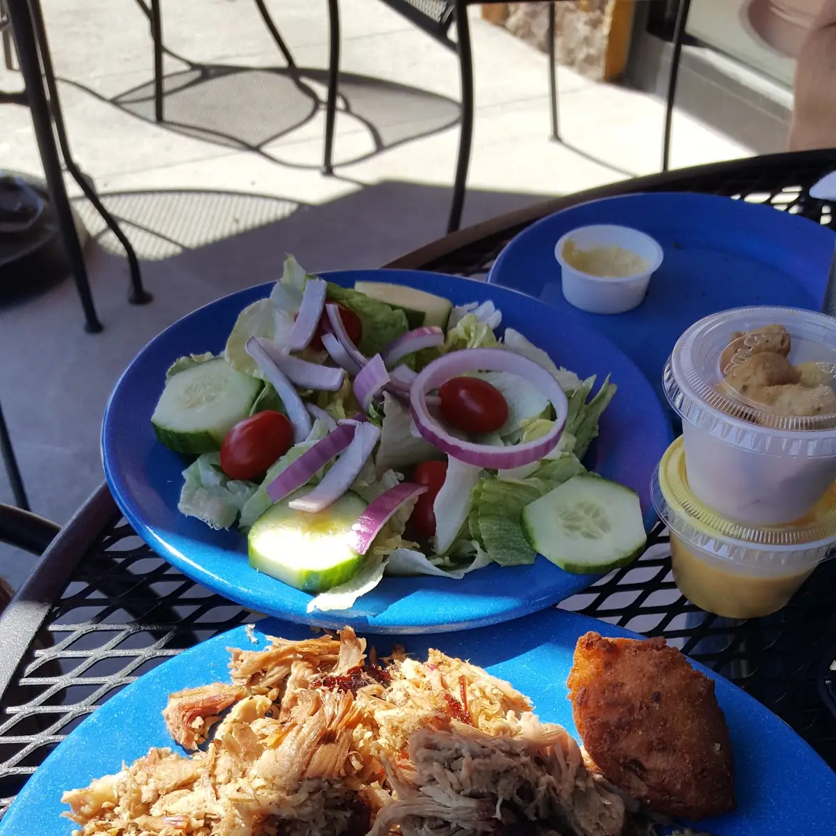 Side Salad and Green Beans