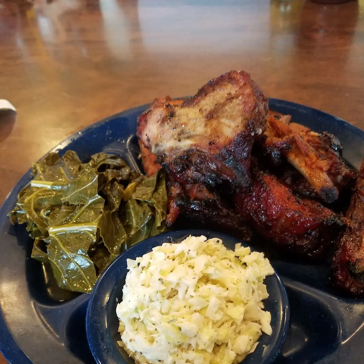 Smoked Chicken and Collard Greens