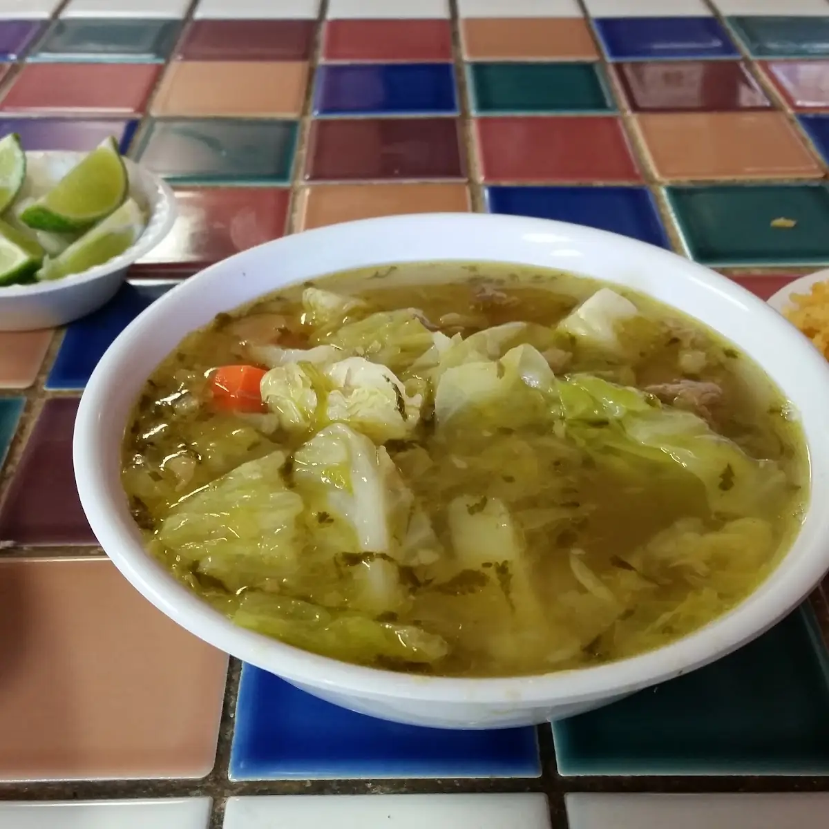 Chile Verde Dinner with Tortillas