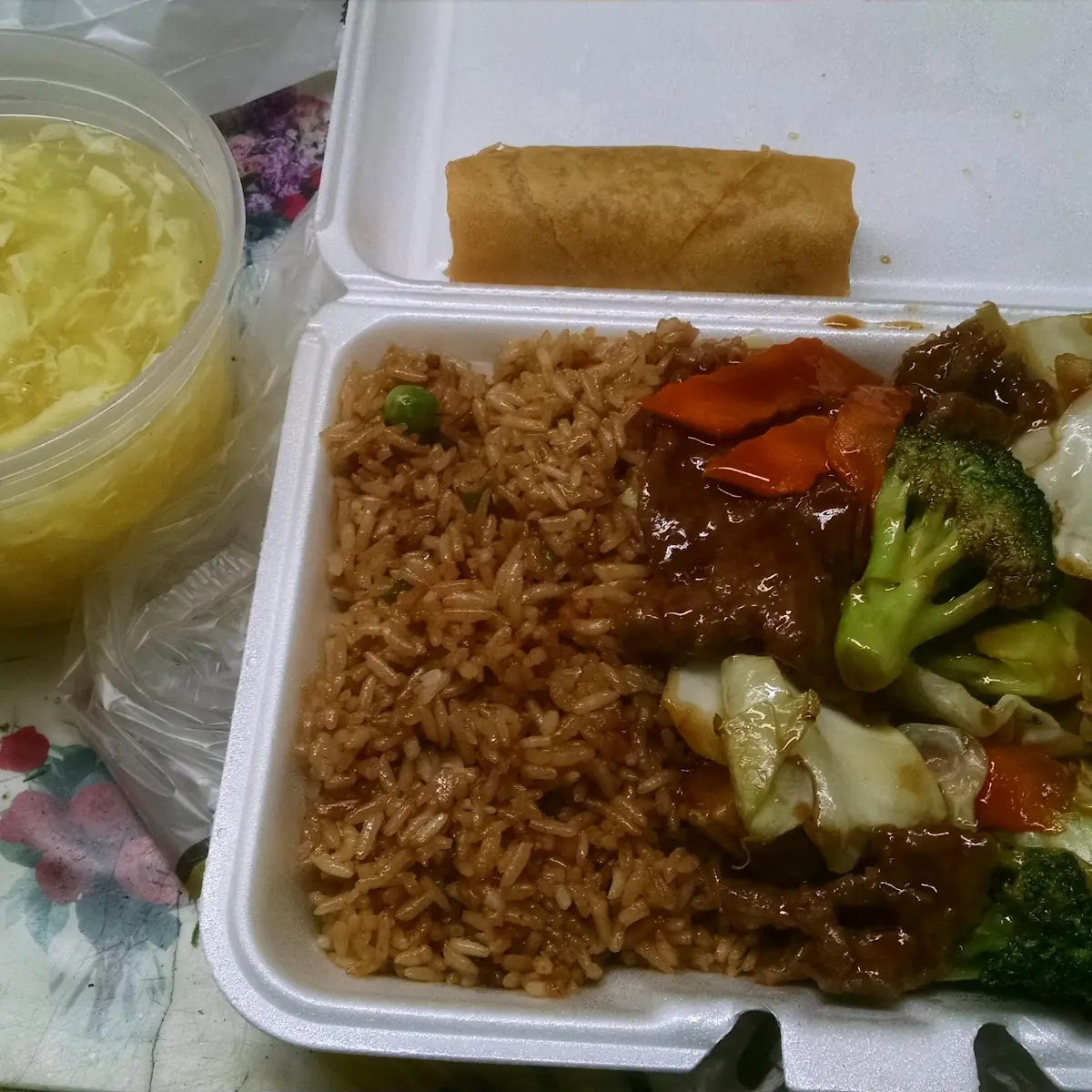Beef with Mixed Vegetables Lunch Special