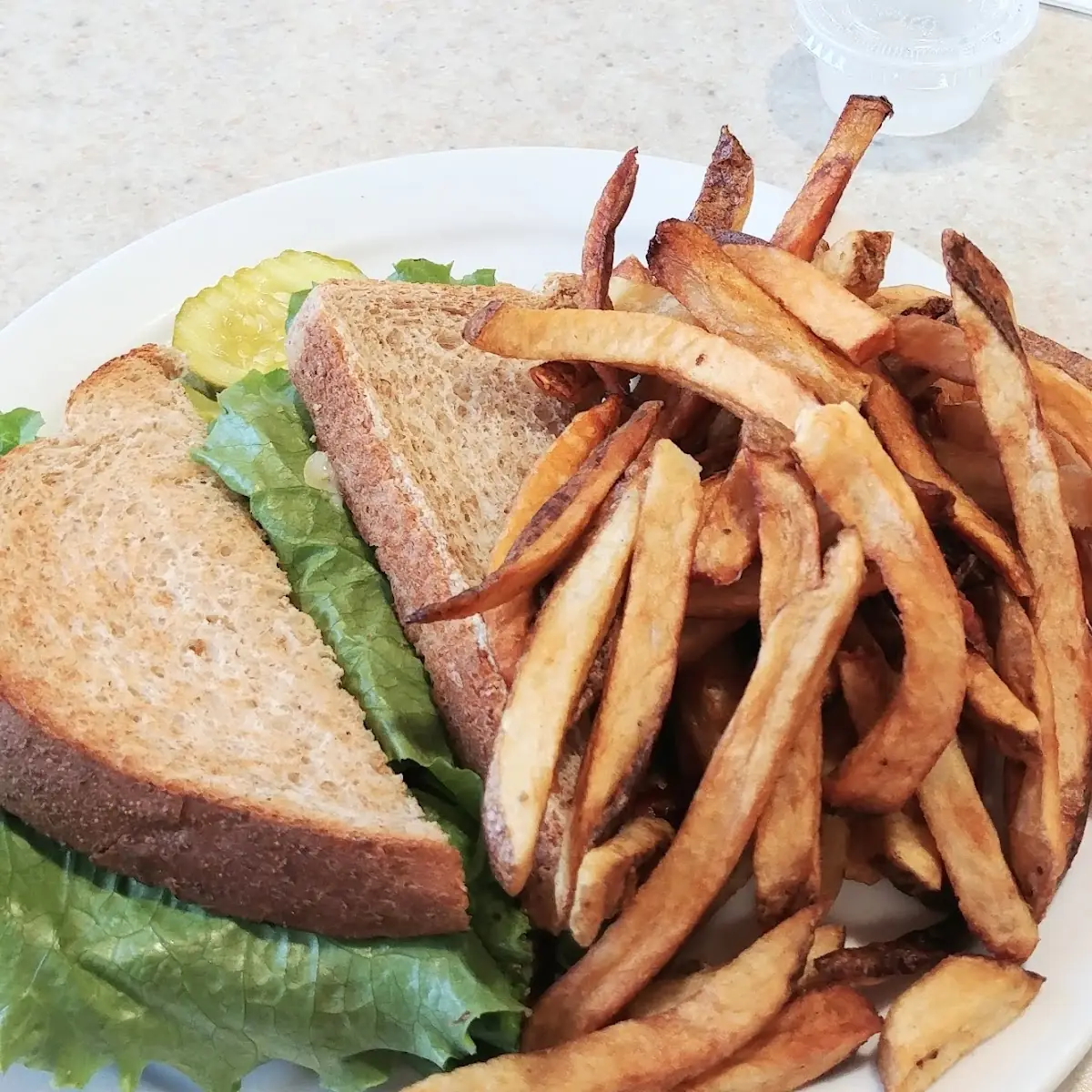 blt with Sweet Potato Fries