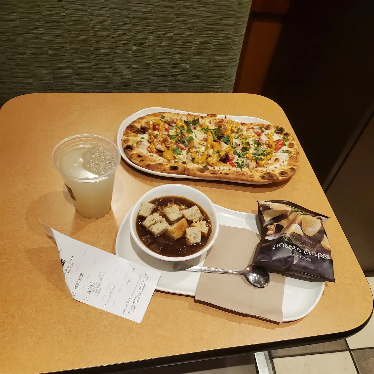 Onion Soup and Flatbread Pizza