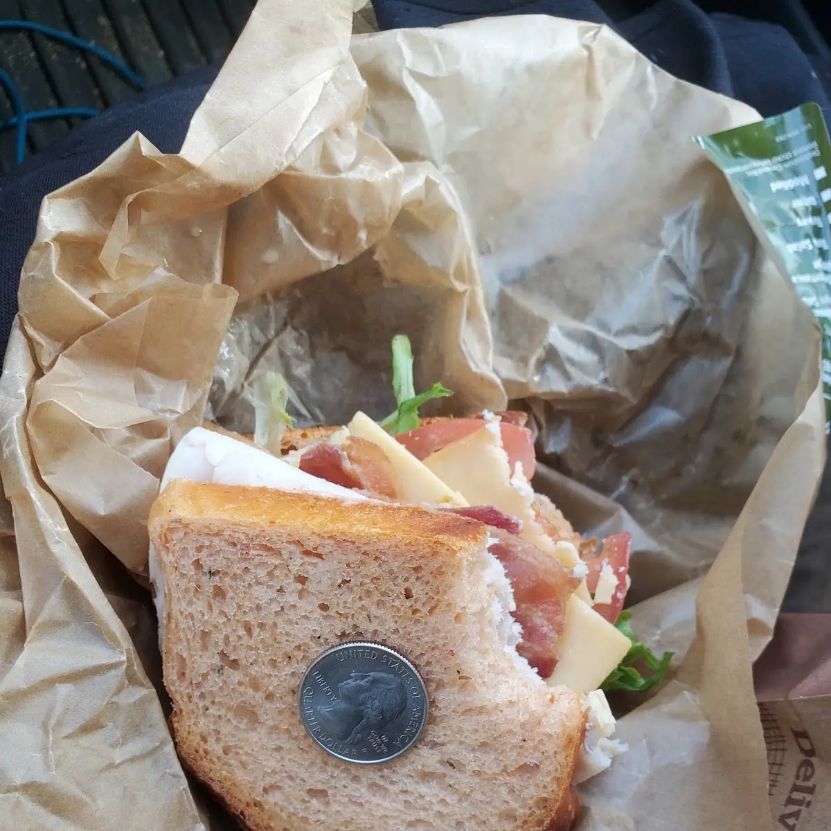 Tiny Half Bacon Club Sandwich