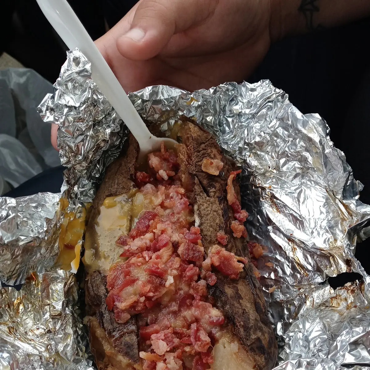 Baked Potato with Bacon and Cheese