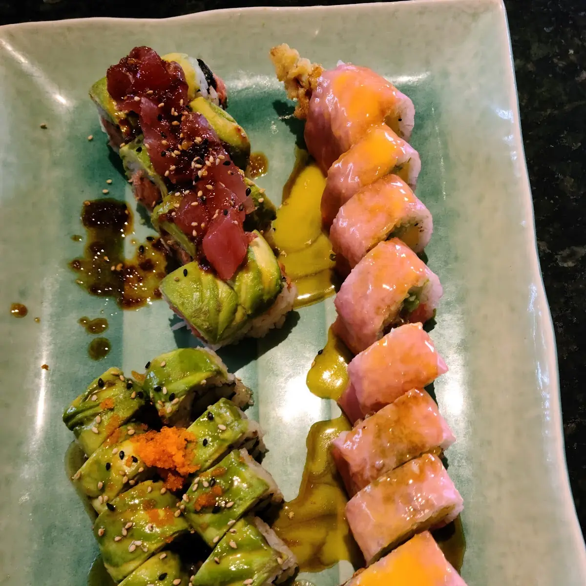 Spider Roll Spicy Tuna Roll Dragon Roll