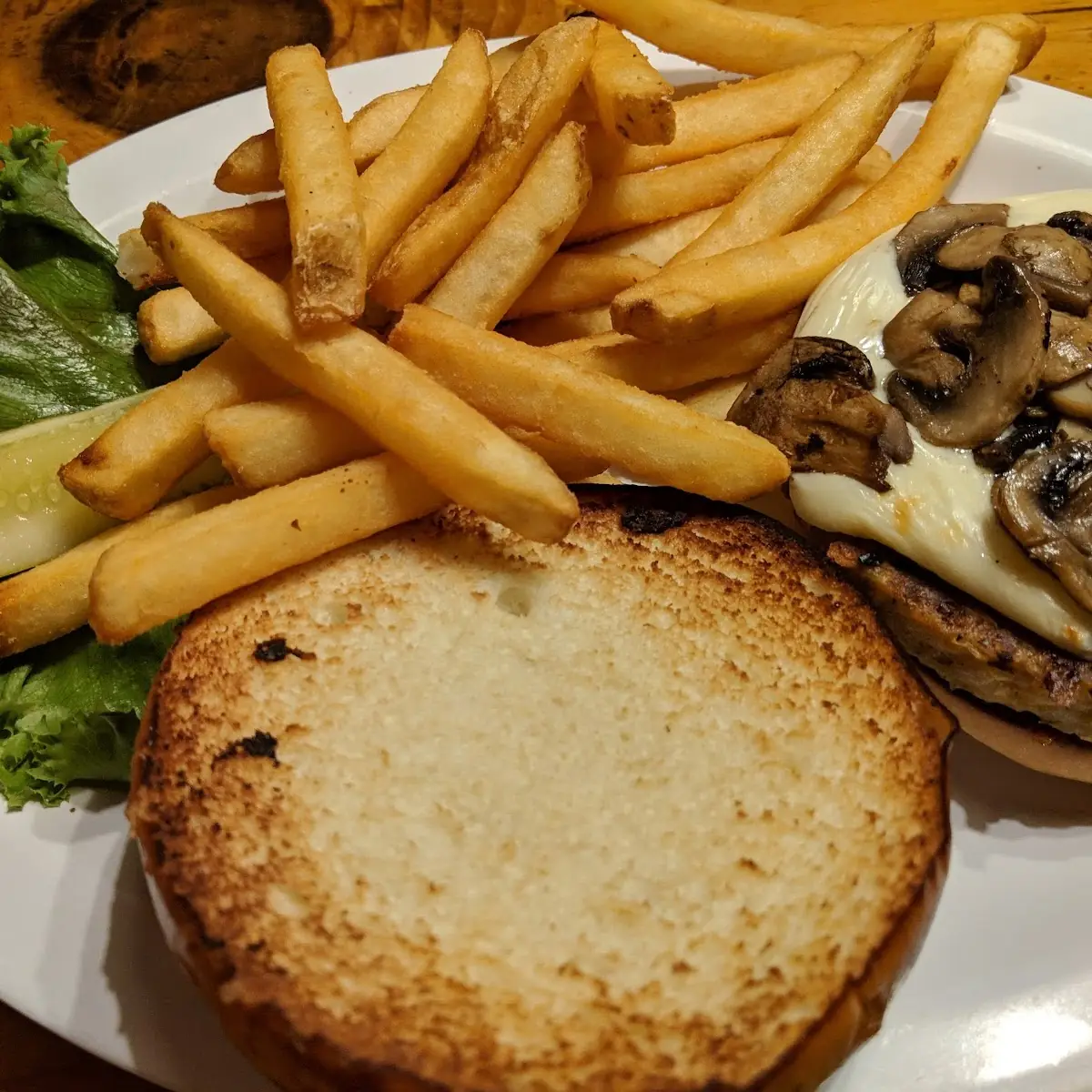 Fungus & Swiss Burger