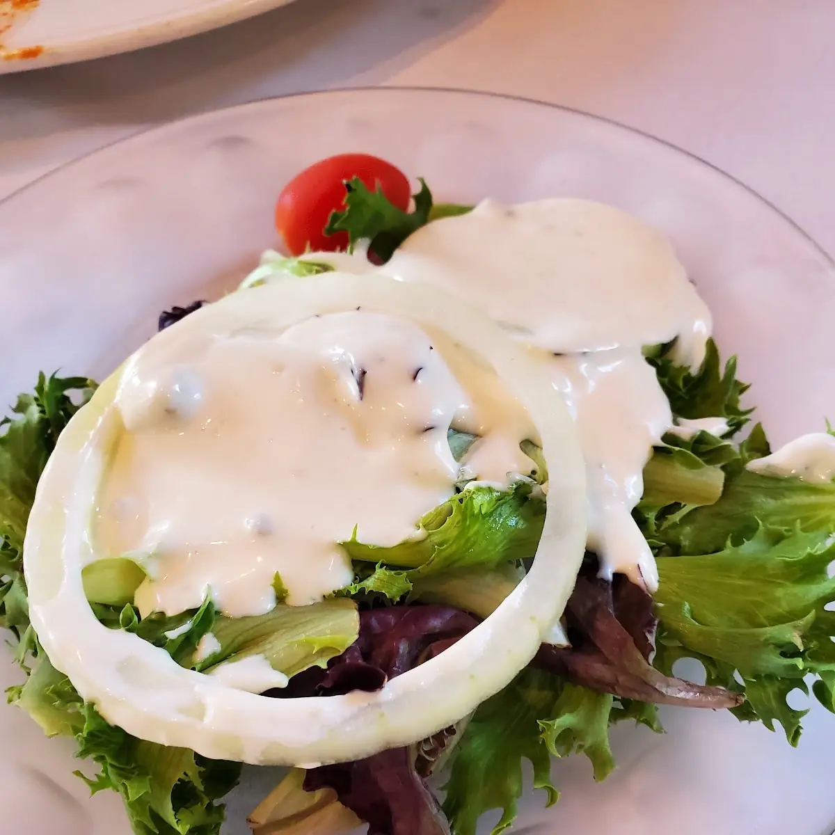 Side Salad with Blue Cheese Dressing