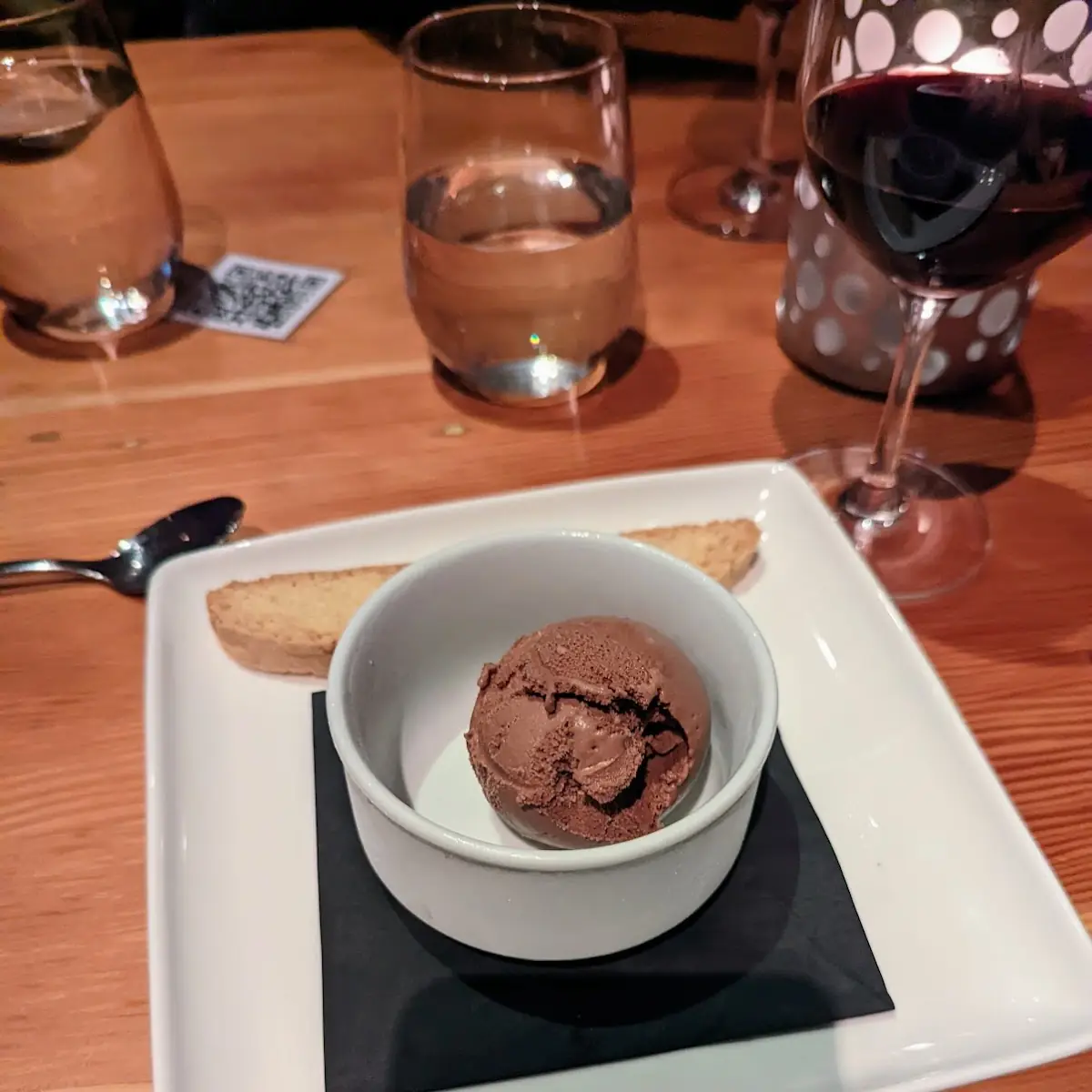 Chocolate Gelato, Massimo’s Italian Fallsview Restaurant