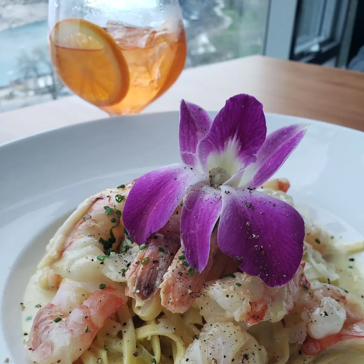 Shrimp Linguini, Massimo’s Italian Fallsview Restaurant