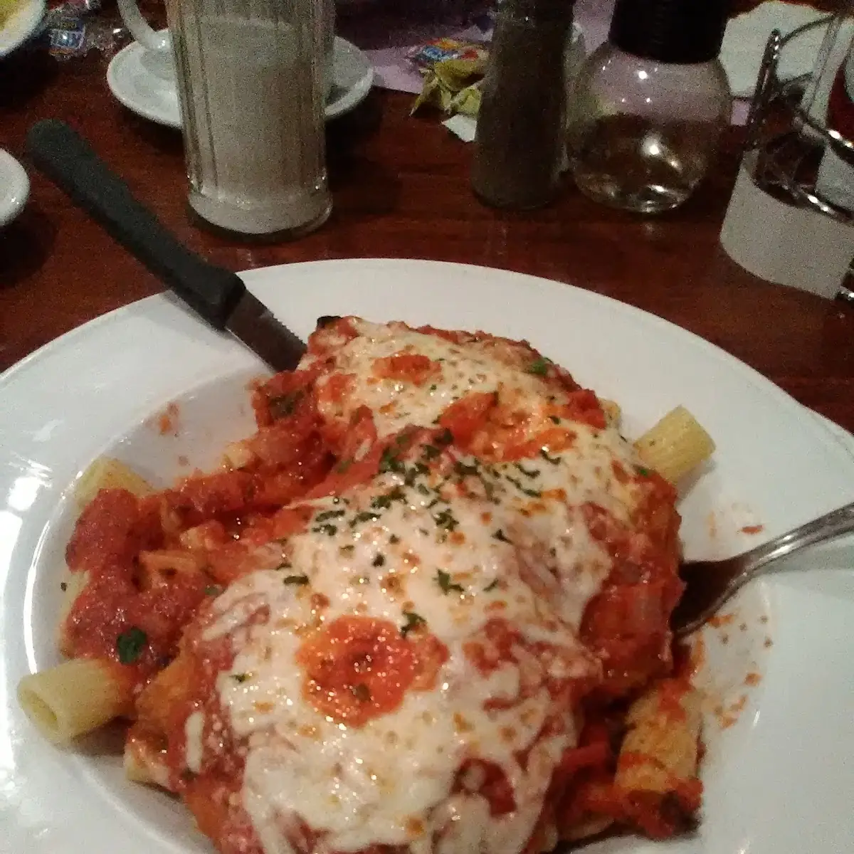 Chicken Parm Rigatoni Pasta