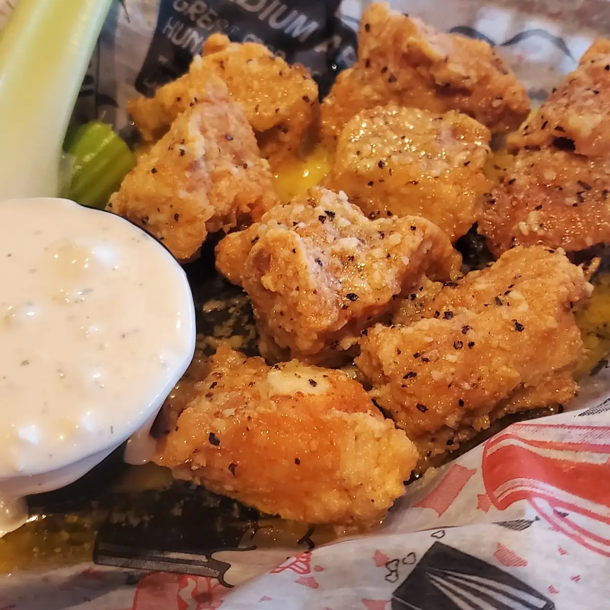 Boneless Wings Garlic Parmesan