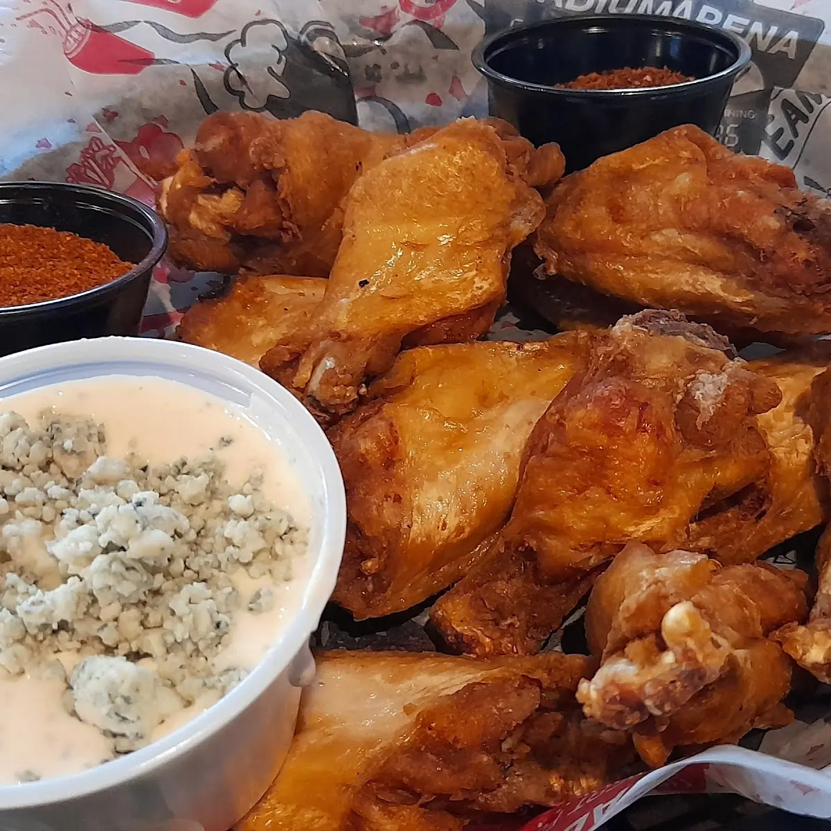 Naked Wings Dry Rub Blue Cheese