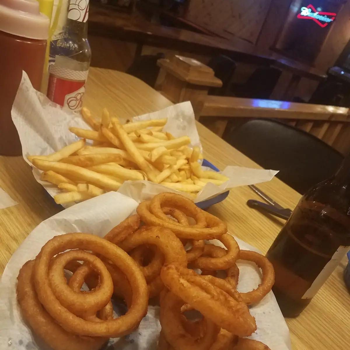 Haystack Fries and Onion Rings