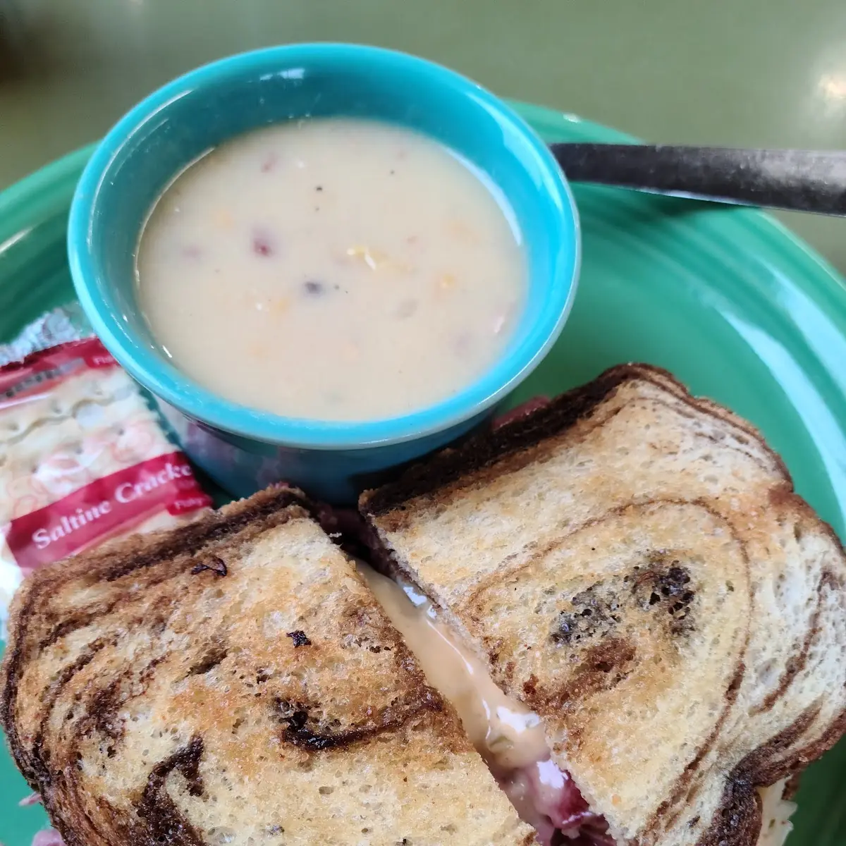 Reuben and Corn Chowder