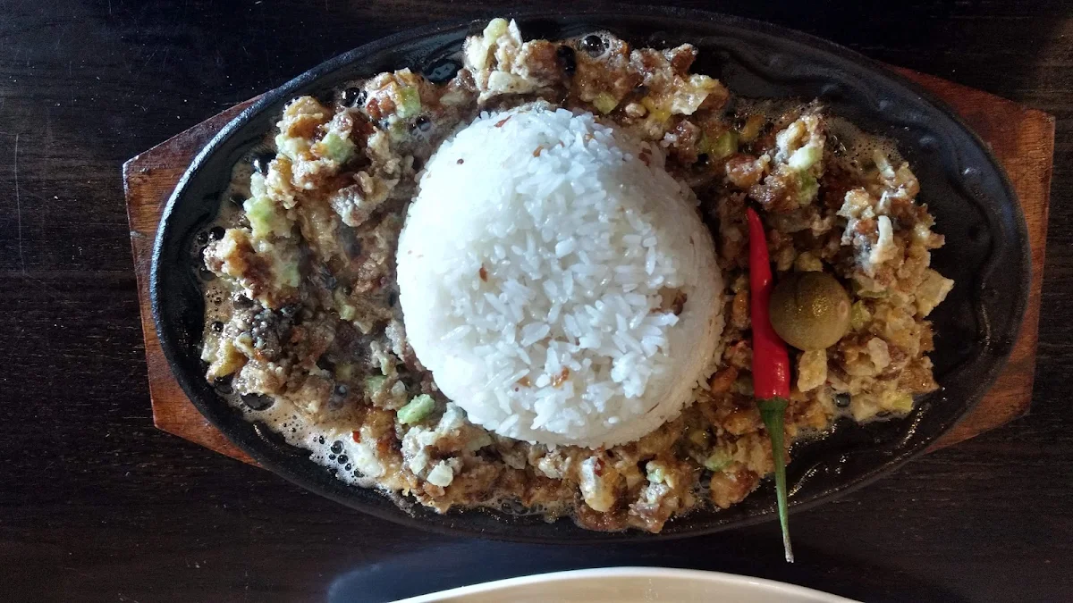 Sizzling Sisig with Garlic Rice
