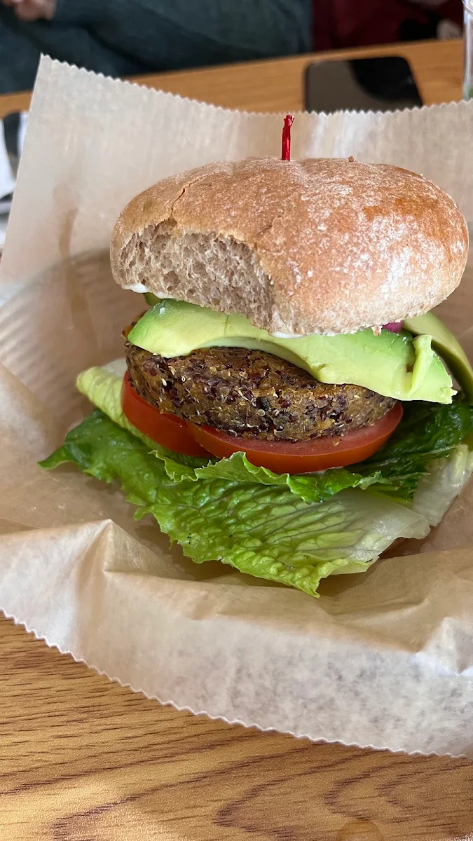 Cheesy Quinoa Burger