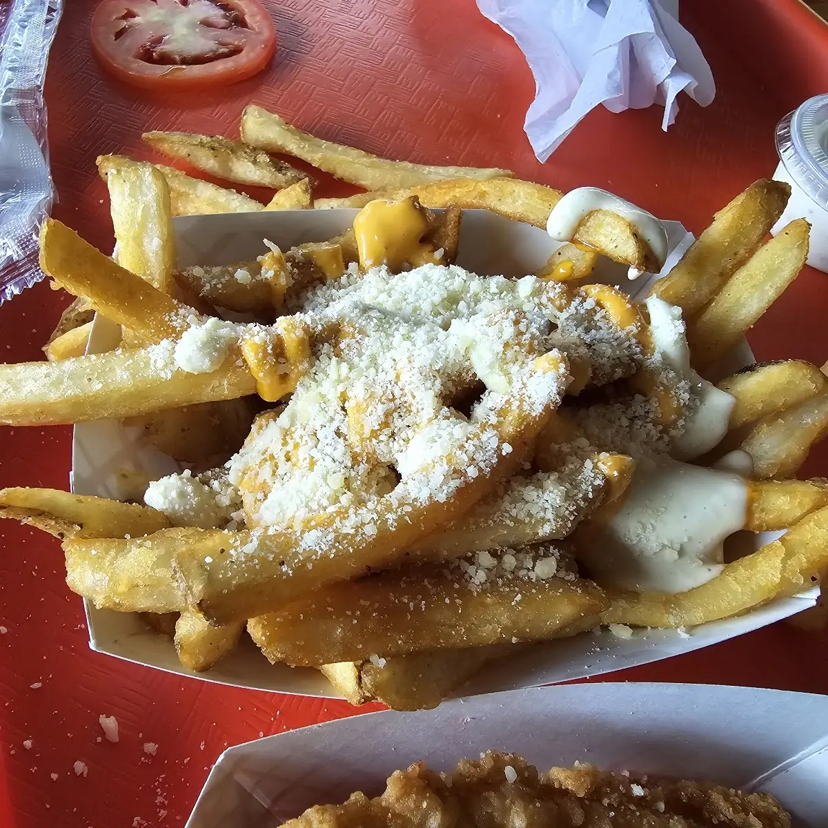 Spicy Garlic Parmesan Fries